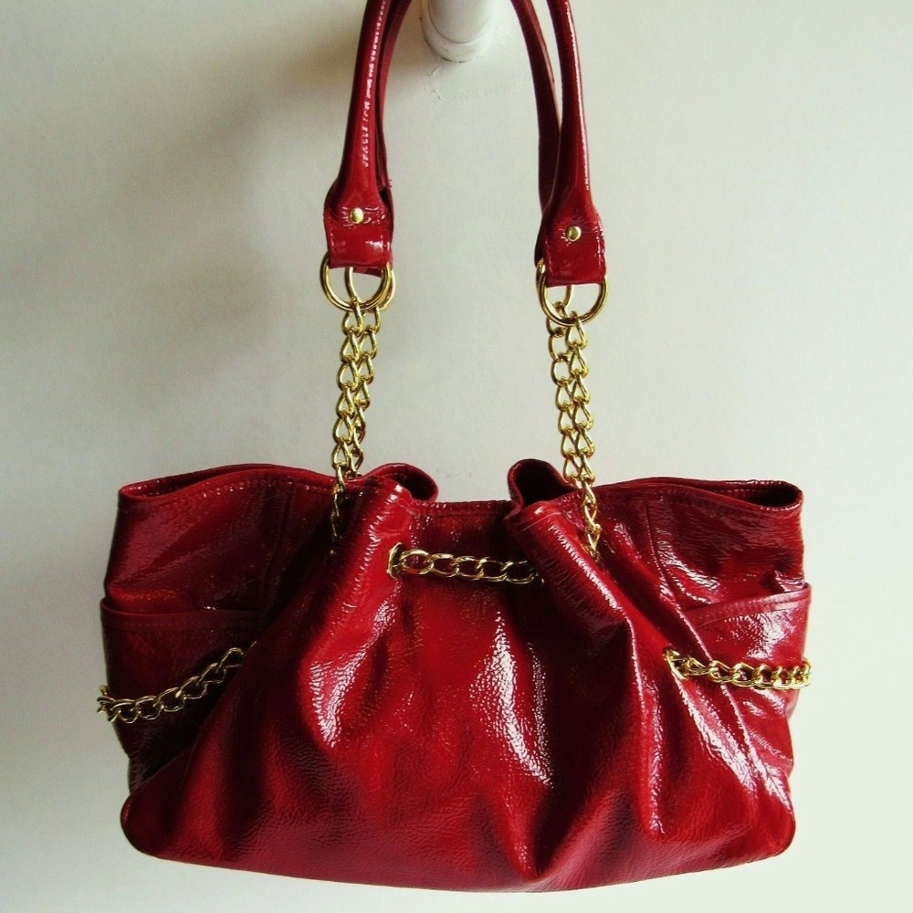 Pietro Alessandro New Red Glazed Leather Bag
